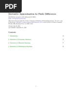 Derivative Approximation by Finite Differences