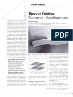 Spacer Fabrics-Features and Applications