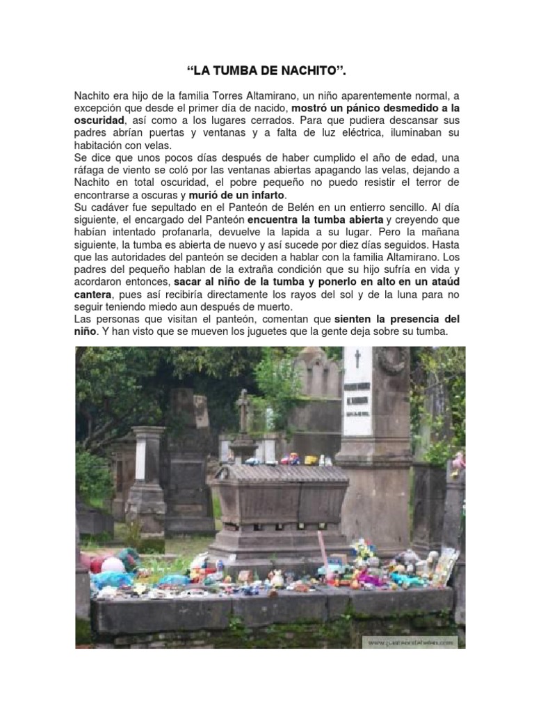 La Tumba de Nachito | PDF