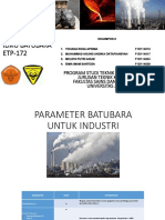 (Kelompok 6) Parameter Batubara Untuk Industri