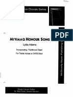 Adams, Lydia - Mi'kmaq Honour Song PDF