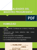 Cualidades Del Maestro Progresista