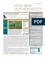 January-February 2009 Brown Pelican Newsletter Coastal Bend Audubon Society
