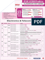 ESE 2018 Pre Offline Test Series Schedule