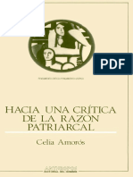 Celia Amoros - Hacia Una Critica de La Razon Patriarcal 3 PDF