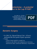 Sleeve Gastrectomy - A Potential Successor To The Lap RYGB?