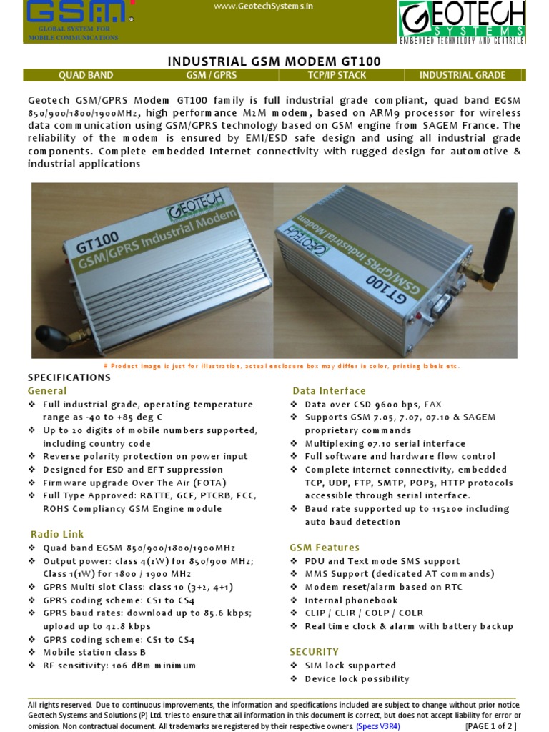 Gprs Modem | PDF | General Packet Radio Service | Gsm