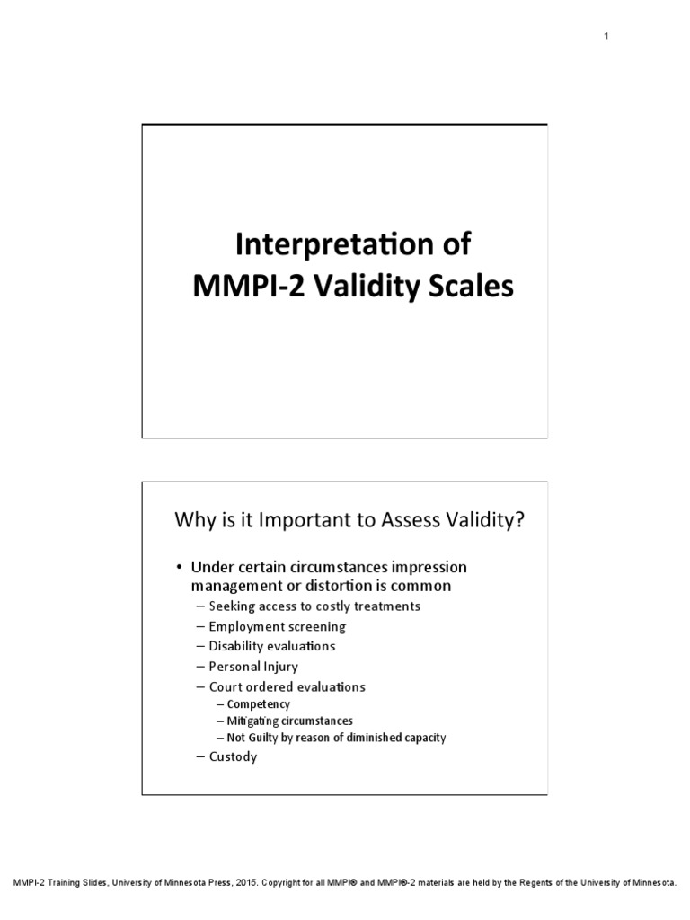 2 MMPI-2 Validity-Scales Final PDF | PDF | Positive Psychology ...