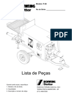 Lista de peças e manuais de equipamento de bombeio de concreto