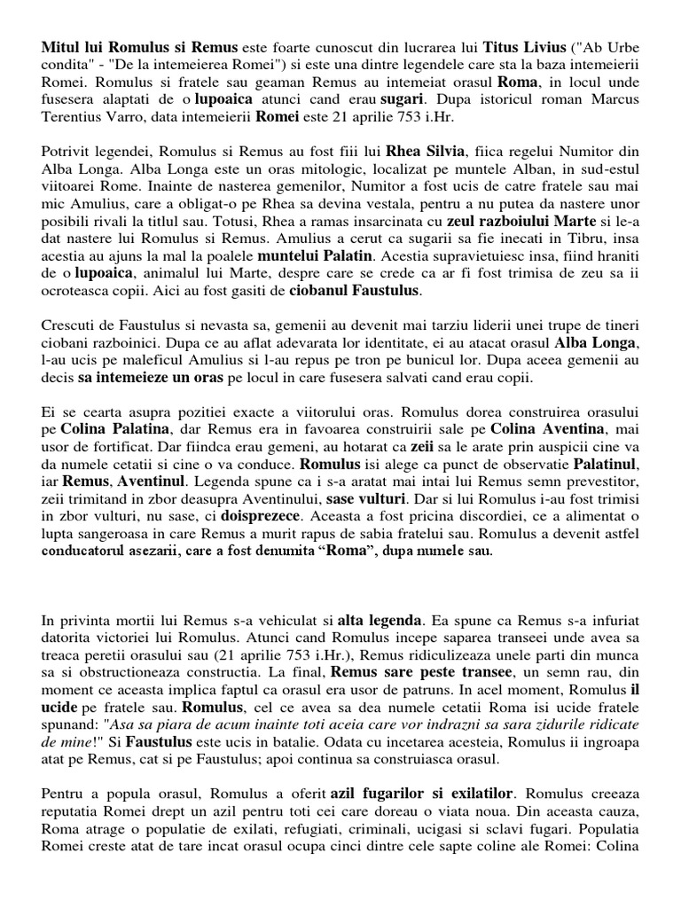 Legenda Romei | PDF