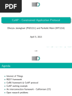 Coap - Constrained Application Protocol: Dheryta Jaisinghani (Phd1211) and Parikshit Maini (Mt1214)