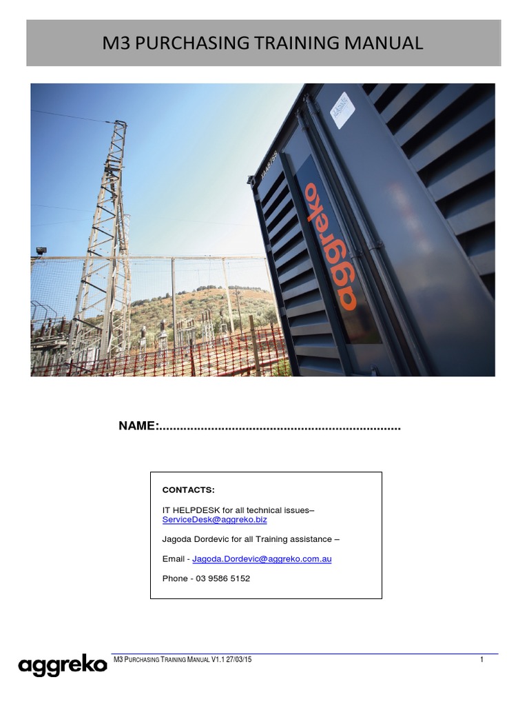 M3 Purchasing Training Manual V1 1 Computer Keyboard System
