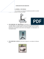 Instrumentos para medir viscosidad y flujo