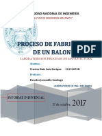 Informe Procesos de Manufactura