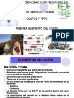 Control Del Primer Elemento Del Costo