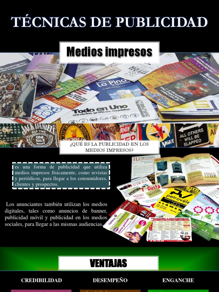 Técnicas de Publicidadmedios Impresos Publicidad