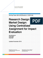 Research Design Meets Market Design: Using Centralized Assignment For Impact Evaluation