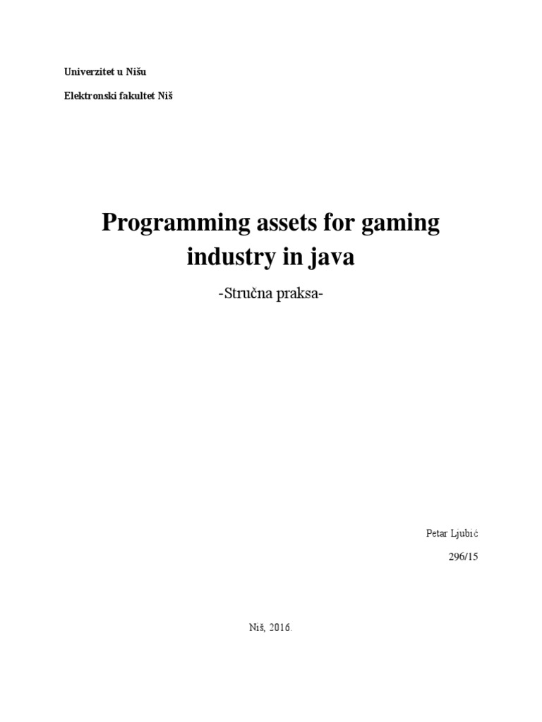 Java in Game Development: Insights & Challenges | PDF
