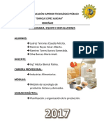 Maquinaria y Equipo de Productos Lácteos