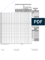 Planilla de Parte Mensual de Asistencia Del Personal Docente Adminsitrativo