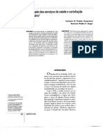 Qualidade Dos Servicos de Saude e Satisfacao Do Usuario '1' PDF