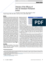 An Evidence-Based Review of The Efficacy of Treatment Approaches For Immature Permanent Teeth With Pulp Necrosis