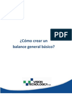 Como Crear Un Balance General Basico