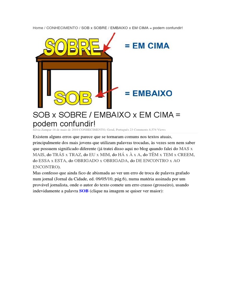 WHEN TO USE SOBRE VS EN visual data 6