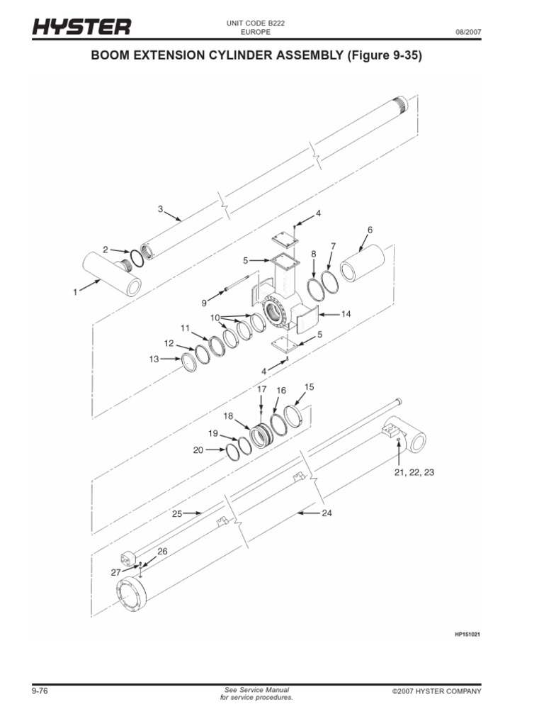Boom Extension Cylinder_RS Piston Cylinder (Engine)