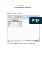 Excel Tutorial Naming A Range and Using The Name in A Vlookup Function