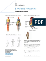 Determining Total Body Surface Area: Wallace Rule of Nines and Palmer Method
