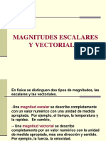 Magnitudes Escalares y Vectoriales