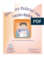 Guía Para Elaborar Una Lección Bíblica