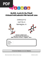 Analisis Bertopik Percubaan Kimia SPM 2016