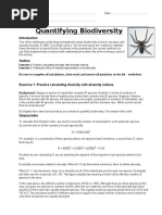 QuantifyingBiodiversity - Spider Lab