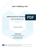 Certificate of Completion: Daniel Bousfield