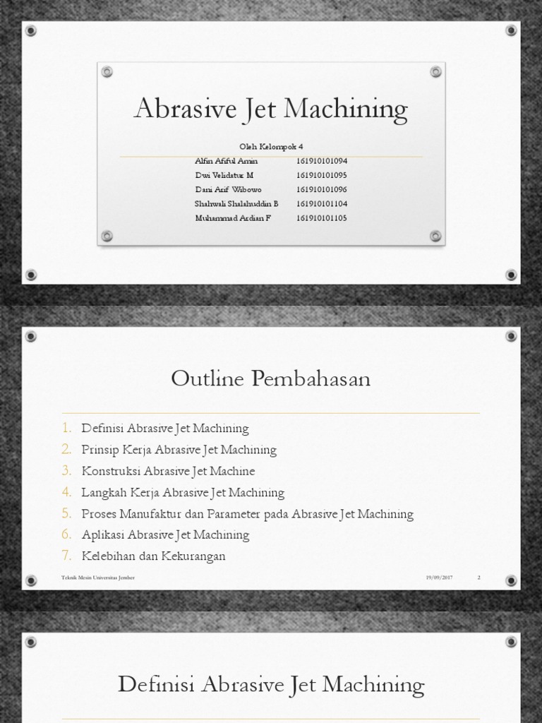 Abrasive Jet Machining PDF