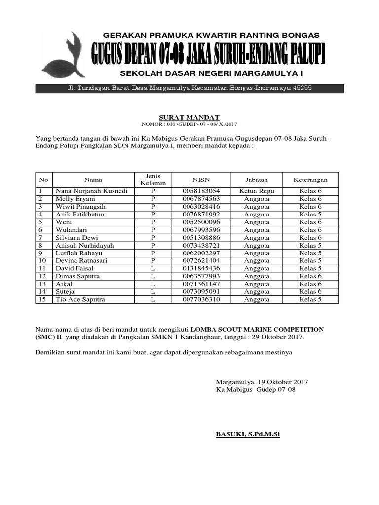 Surat Mandat