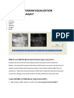 Membuat HISTOGRAM EQUALIZATION Menggunakan Delphi7