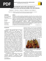 Determination of Total Phenolics and Ascorbic Acid Related To An Antioxidant Activity and Thermal Stability of The Mao Fruit Juice