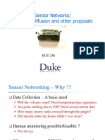 Sensor Networks: Directed Diffusion and Other Proposals