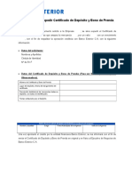 Solicitud para Expedir Certificado de Deposito y Bono de Prenda