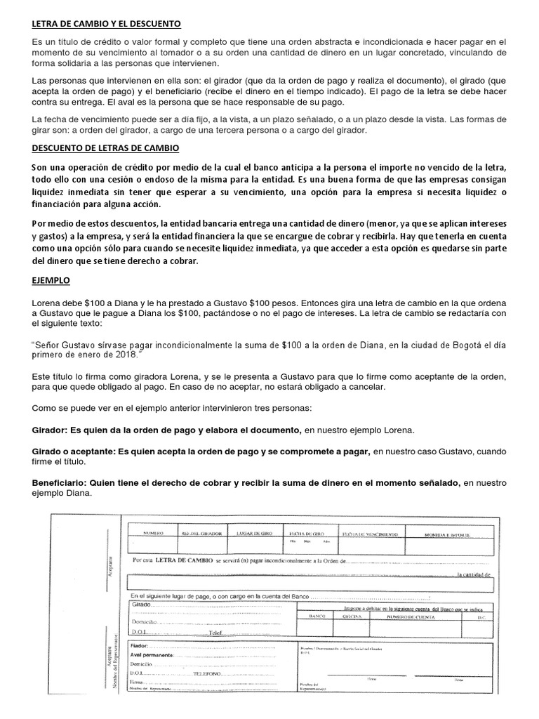 Descuento de Letras y Pagarés | PDF | Pagaré | Beneficio (economía)
