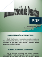 La Administración de Desastres