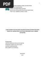 Laudo Técnico de Avaliação de Baixa Tensão