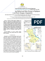 Selection of Mining Method and Mine Design in Dighipara Coal Field, Dinajpur, Bangladesh