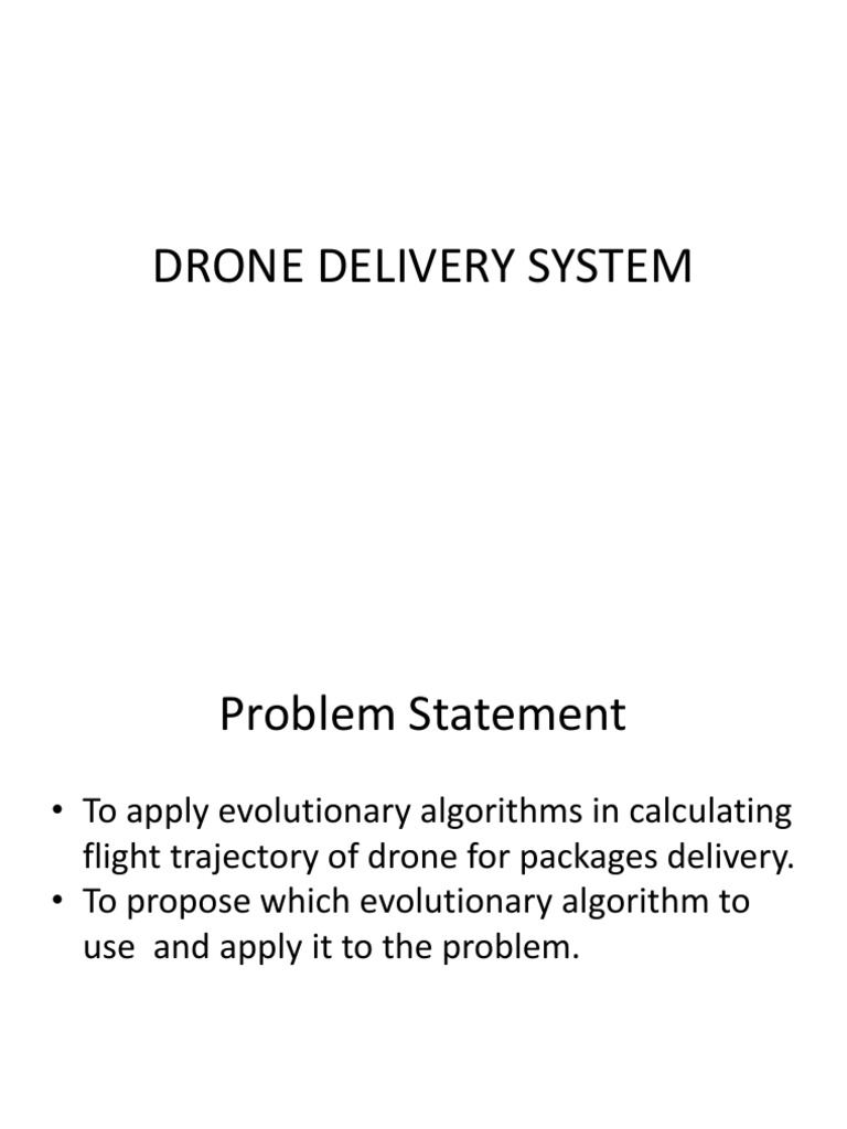 Drone Delivery Problem PDF Mathematical Optimization Unmanned