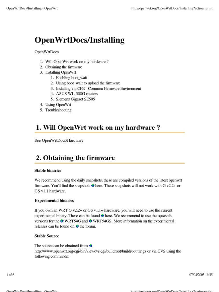 Openwrt Documentation Pdf – Openwrt docs Documentation – QKOWRC