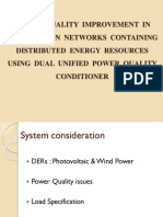 Power Quality Improvement in Distribution Networks Containing Distributed
