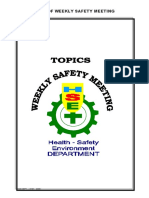 Kumpulan Topik Weekly Safety Talk